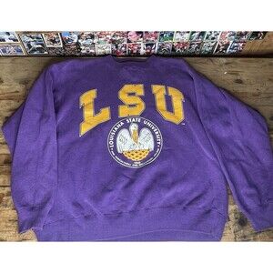 Galt Salt Vintage 90s LSU Sweatshirt Crewneck Men Lrg Louisiana State University